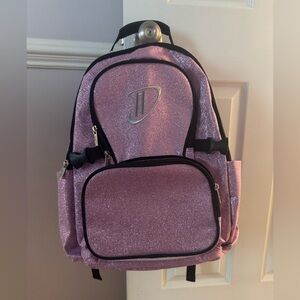 Sparkly light purple dream duffel dance backpack